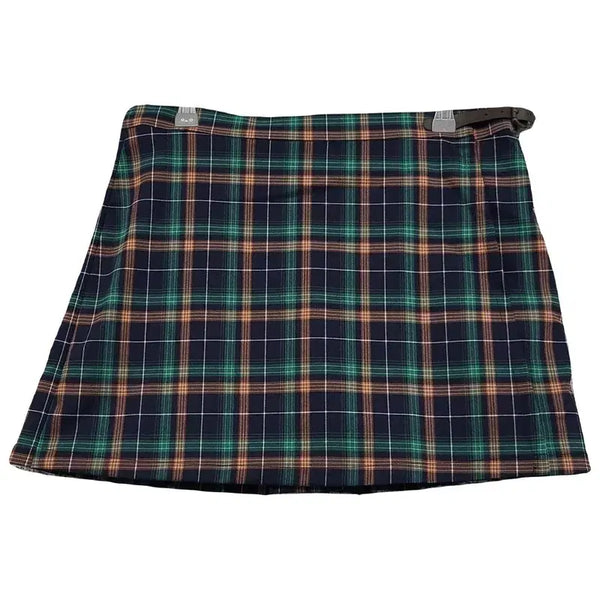 [BUNJANG] Untold Label Checkered Navy Mini Skirt M / [새상품] 언톨드레이블 체크 네이비 미니스커트 M