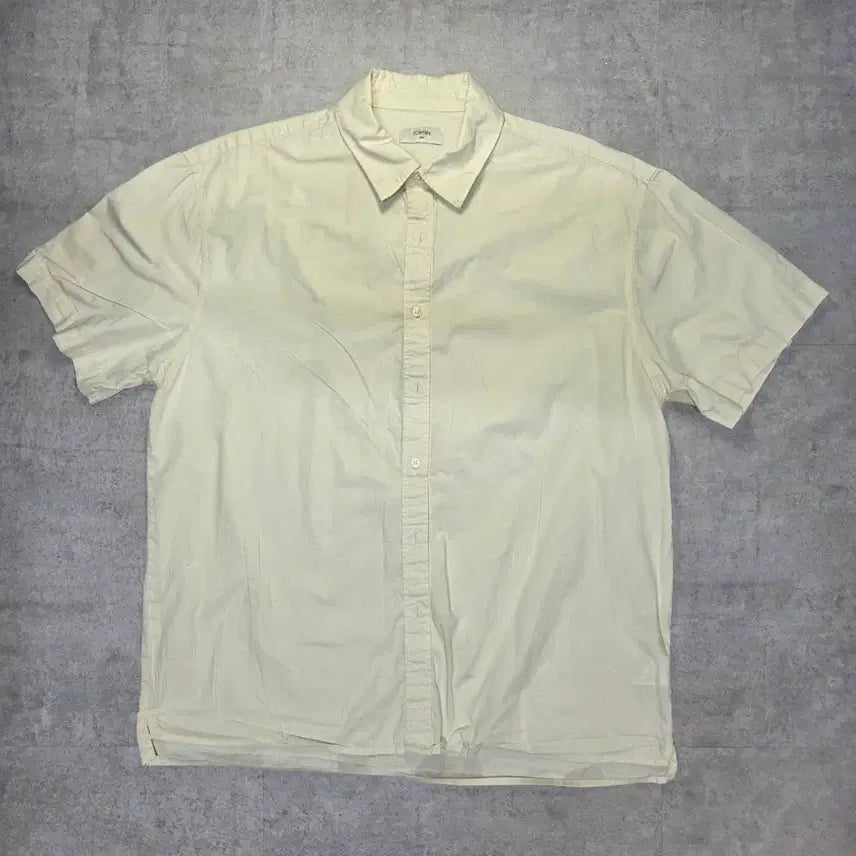 [BUNJANG] Toptens Yellow Short-Sleeve Shirt M / [만원샵) 탑텐 노란색 반팔셔츠 M