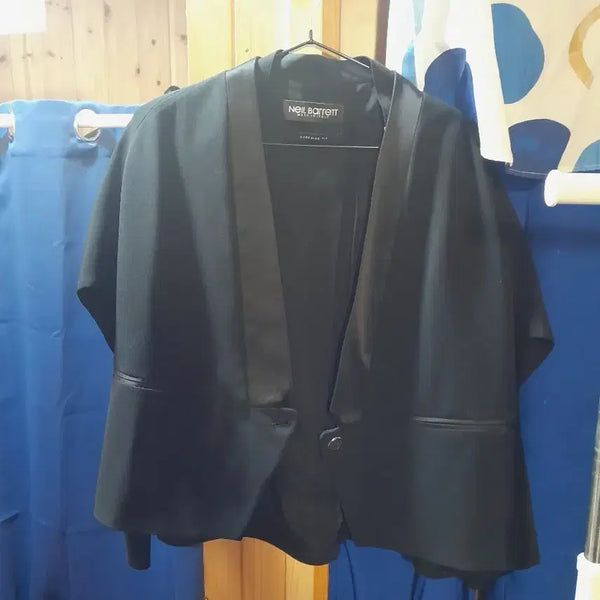 [BUNJANG] Neil Barrett Black Short Jacket Oversized Fit Size 66 / 닐바렛 블랙 숏 자켓 오버사이즈핏 66사이즈