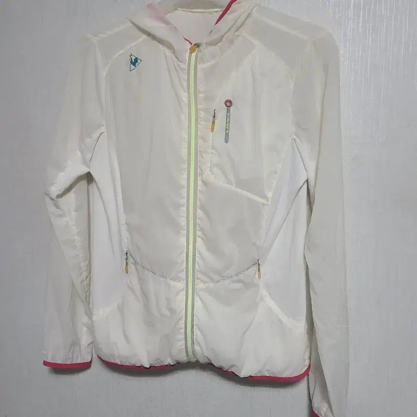 [BUNJANG] Le Coq Sportif Women's Windbreaker Jumper White / 르꼬끄  여성 바람막이 점퍼 화이트85ㅡ90
