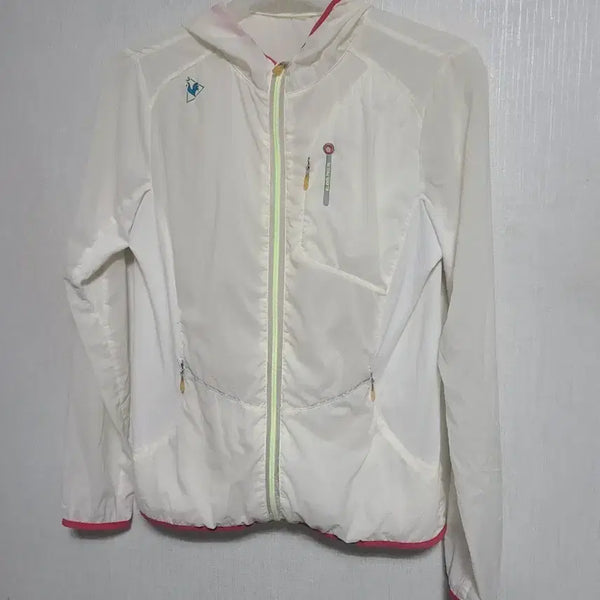 [BUNJANG] Le Coq Sportif Women's Windbreaker Jumper White / 르꼬끄  여성 바람막이 점퍼 화이트85ㅡ90