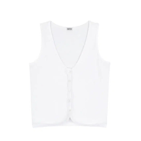 [BUNJANG] Repose Jersey Vest White / (새상품)리포스 Jersey Vest (White)