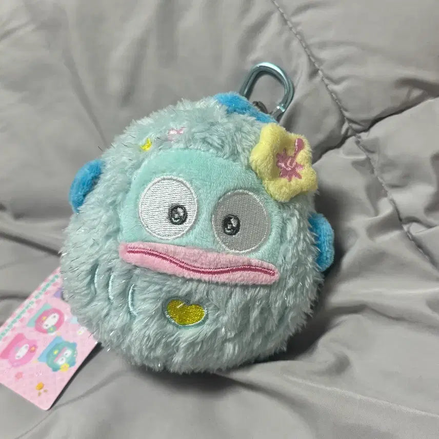 [BUNJANG] Sanrio Hangyodon Daruma Lucky Charm Keychain / 산리오 한교동 다루마 달마 행운 인형 키링