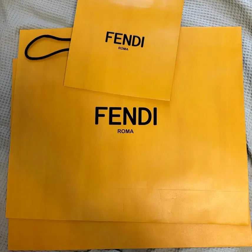 [BUNJANG] Fendi Shopping Bags Bundle Set (3 pcs) / 팬디 쇼핑백 3 개 일괄판매