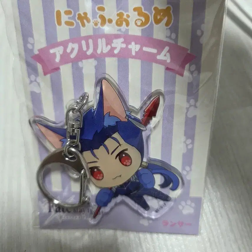 [BUNJANG] Fate/stay night Lancer Acrylic Keychain / 페이트hf 냥포르메 랜서 키링