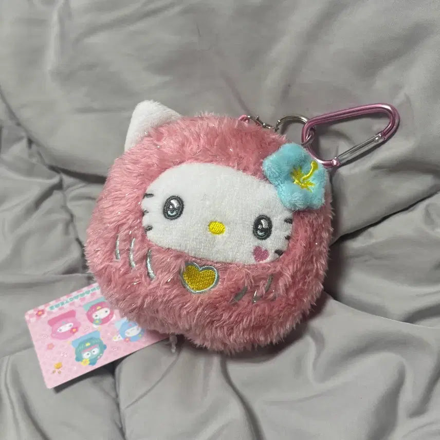 [BUNJANG] Sanrio Hello Kitty Daruma Lucky Charm Keychain / 산리오 헬로키티 다루마 달마 행운 인형 키링