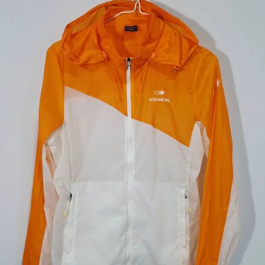 [BUNJANG] Eider Windbreaker Orange/White / 아이더 바람막이 오렌지/화이트