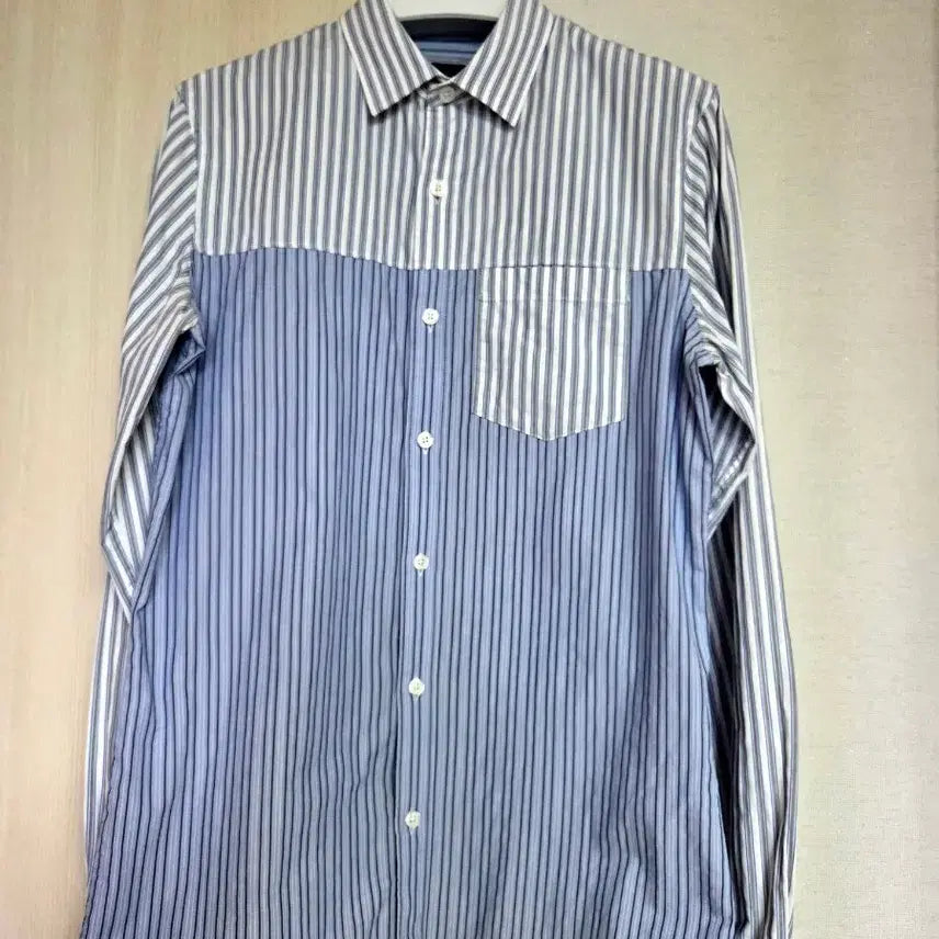 [BUNJANG] Armani Exchange Premium Stripe Block Shirt (S) / [홍콩/매장판] 아르마니 익스체인지 프리미엄 스트라이프 블록 셔츠 (S)