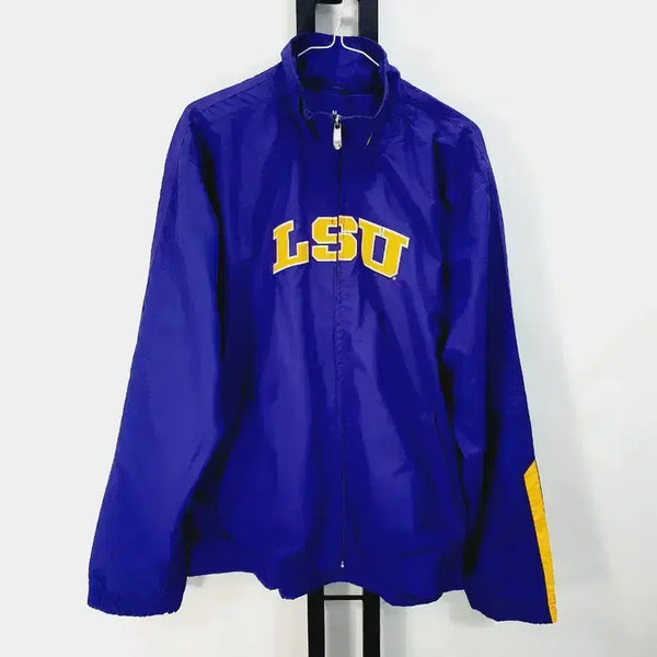 [BUNJANG] Nike LSU Tigers Football Team Windbreaker Jacket Purple / 나이키 바람막이 풋볼 팀 LSU 타이거스 자켓 퍼플
