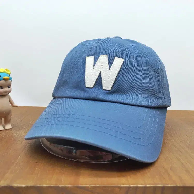 [BUNJANG] Willicot W Logo Navy Ball Cap / 스트릿 볼캡 모자 윌리콧 Willicot W로고 네이비