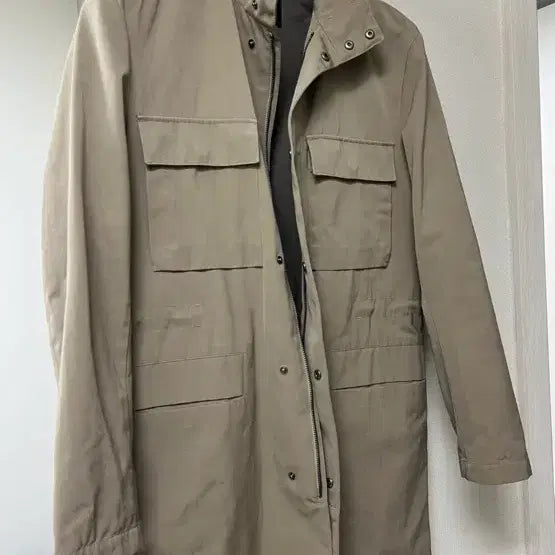 [BUNJANG] Theory Nylon Beige Coat / 띠어리 나일론 베이지코트 95 (새상품급)