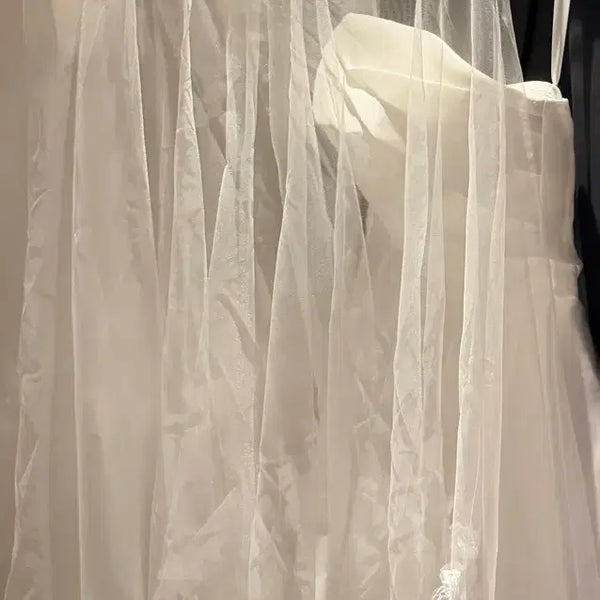 [BUNJANG] Flower Short Veil / 플라워 숏 베일
