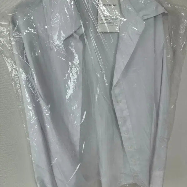 [BUNJANG] Bohemian Seoul Fitted Pintuck Shirt Blouse White / 보헤미안서울 핏티드 핀턱 셔츠 블라우스 화이트