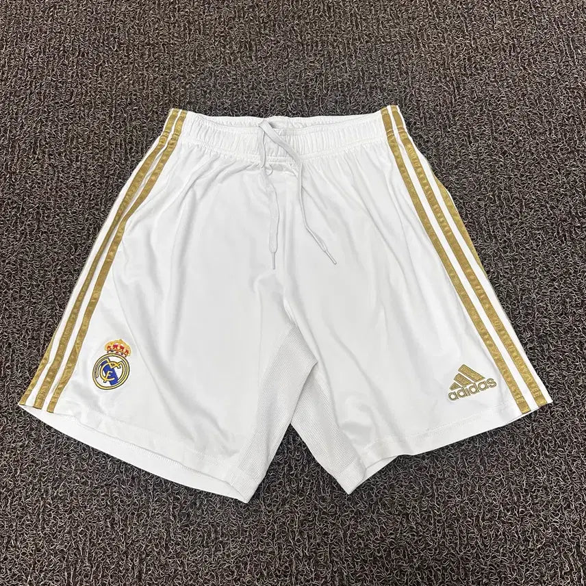 [BUNJANG] Real Madrid Adidas Soccer Training Shorts White L / 레알마드리드 아디다스 축구 유니폼 운동복 반바지 화이트 L