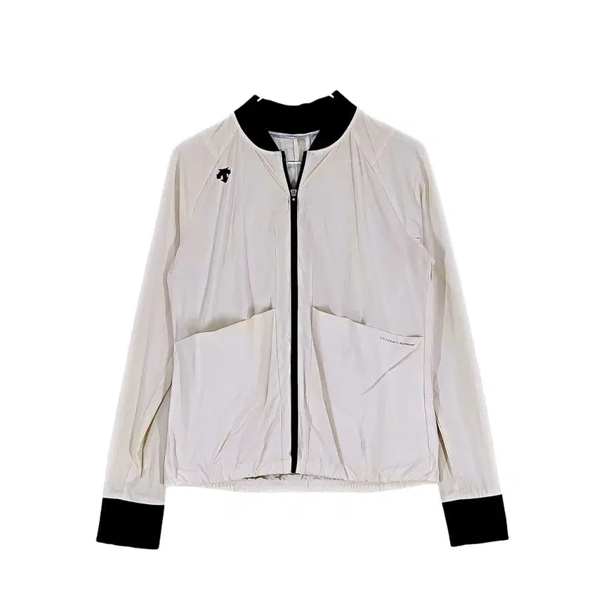 [BUNJANG] Descente Women's Sporty Windbreaker Jacket (Ivory) / 데상트 여성 스포티한 바람막이자켓 90 아이보리 00966