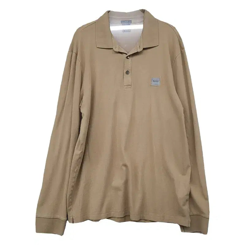 [BUNJANG] Hugo Boss Beige Polo Shirt XL / 휴고보스 베이지 카라티 XL