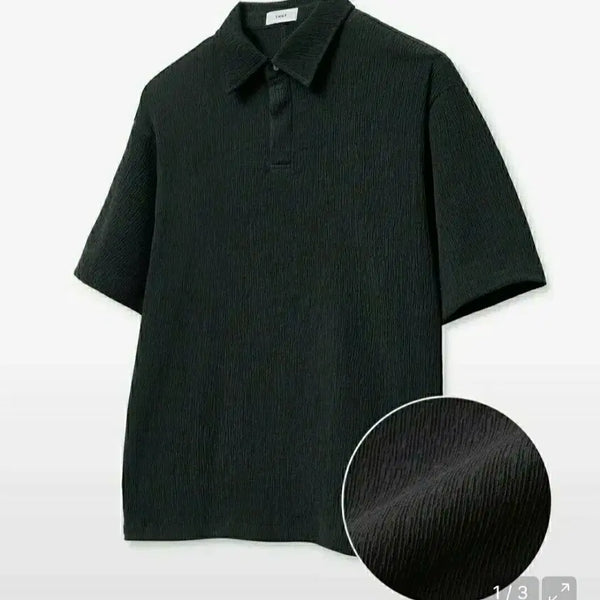 [BUNJANG] TNGT Kinoshita Collar T-Shirt Size 105 / TNGT 키노시타/ 텍스처 카라티 /105