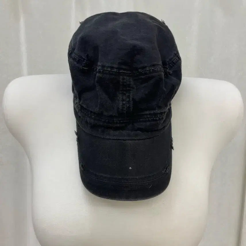 [BUNJANG] Black Washed Visor Cap / 블랙 워싱 바이저 캡