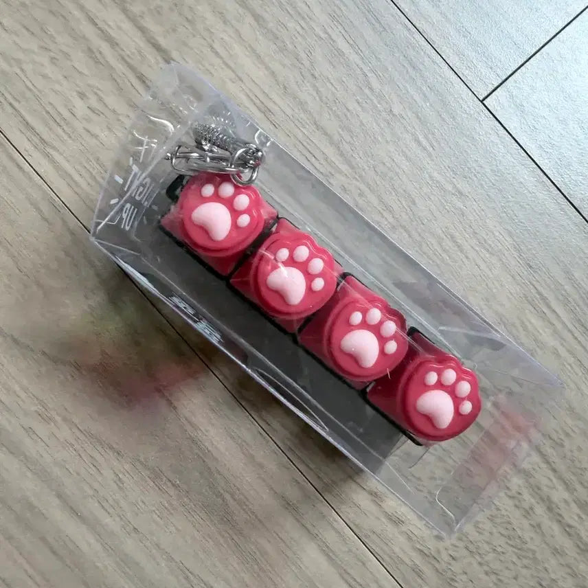 [BUNJANG] Cat Paw Keycap Keyring / [새상품]고양이 발바닥 모양 키캡 키링
