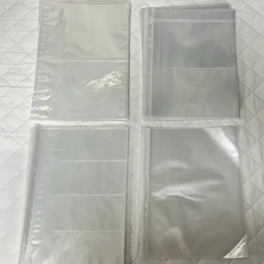 [BUNJANG] 3-Ring Wide Binder and Inserts (4-Pocket, 2-Pocket Horizontal, 2-Pocket Vertical) / 3공 와이드 바인더 및 속지 (4분할 2분할 가로 세로)