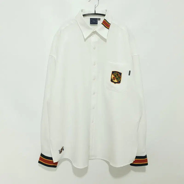 [BUNJANG] Romantic Crown Stripe Cuffs Shirt M_M2311 / 로맨틱크라운 스트라이프 커프스 셔츠 M_M2311