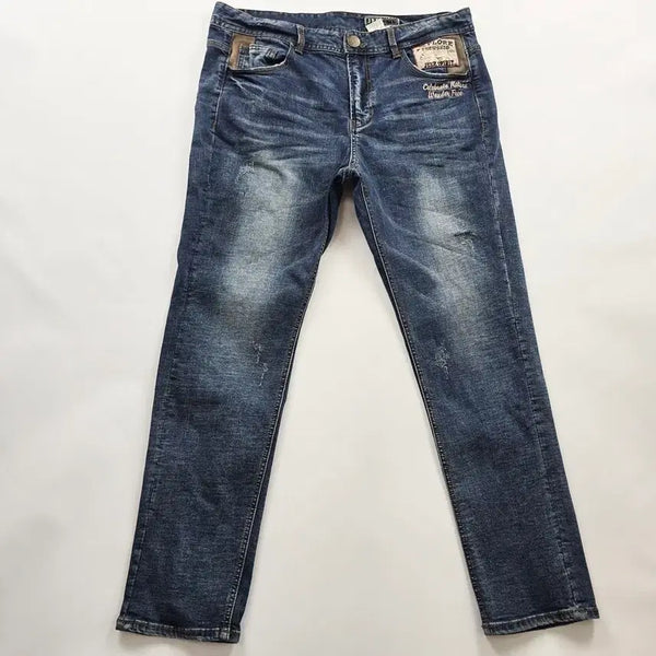 [BUNJANG] JEEP Slim Fit Spandex Washed Denim Pants Size 36 R6395 / 지프 청바지 슬림 스판 워싱 데님팬츠 사이즈36 R6395
