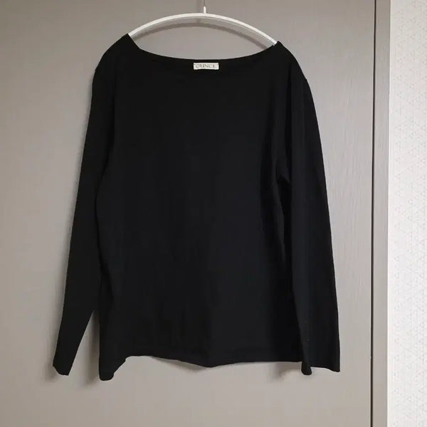 [BUNJANG] Ounce Boat Neck Long Sleeve T-Shirt / ounce 보트넥 티셔츠