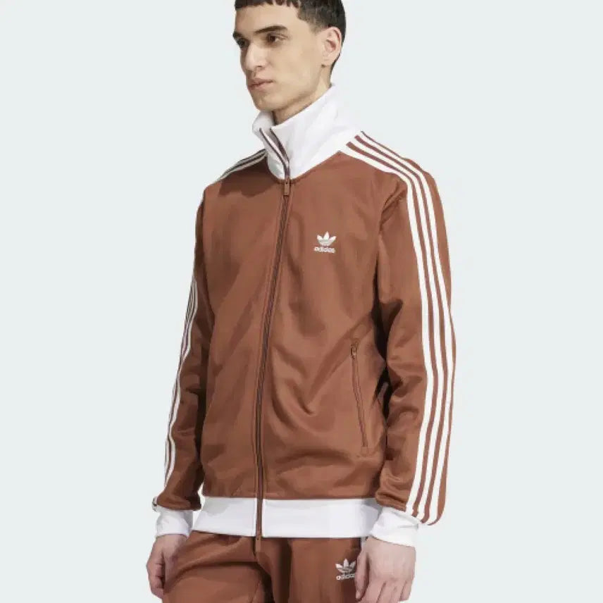 [BUNJANG] Adidas Beckenbauer Track Top Jersey Brown L / 아디다스 베켄바우어 트랙탑 져지 브라운 L