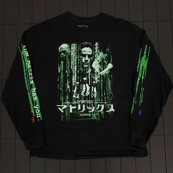 [BUNJANG] Lookington Matrix Long Sleeve Movie T-Shirt / (XL) 러킹포튼 매트릭스 롱슬리브 무비티 티셔츠