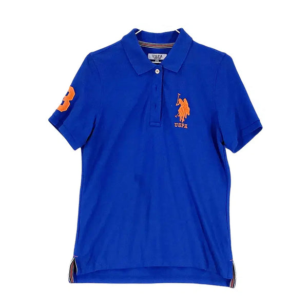 [BUNJANG] U.S. Polo Assn. Women's Short-Sleeve Polo Shirt Blue Size 95 / 유에스폴로아센 여성 스포티한 반팔카라티 95 블루 01043