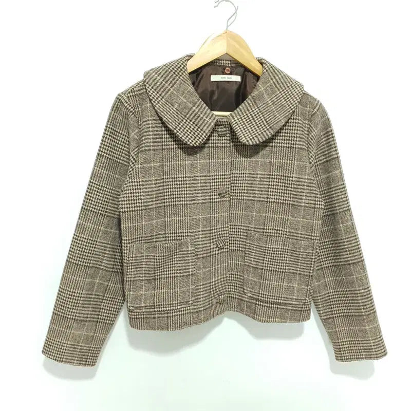 [BUNJANG] Sudal Salon Women's Checked Wool Jacket / 수달쌀롱 여성 체크 모직 자켓 F_M2314