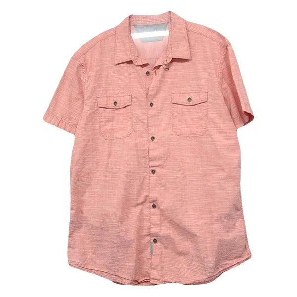 [BUNJANG] Calvin Klein Light Pink Casual Short Sleeve Shirt L / 캘빈클라인 라이트 핑크 캐주얼 반팔 셔츠 L