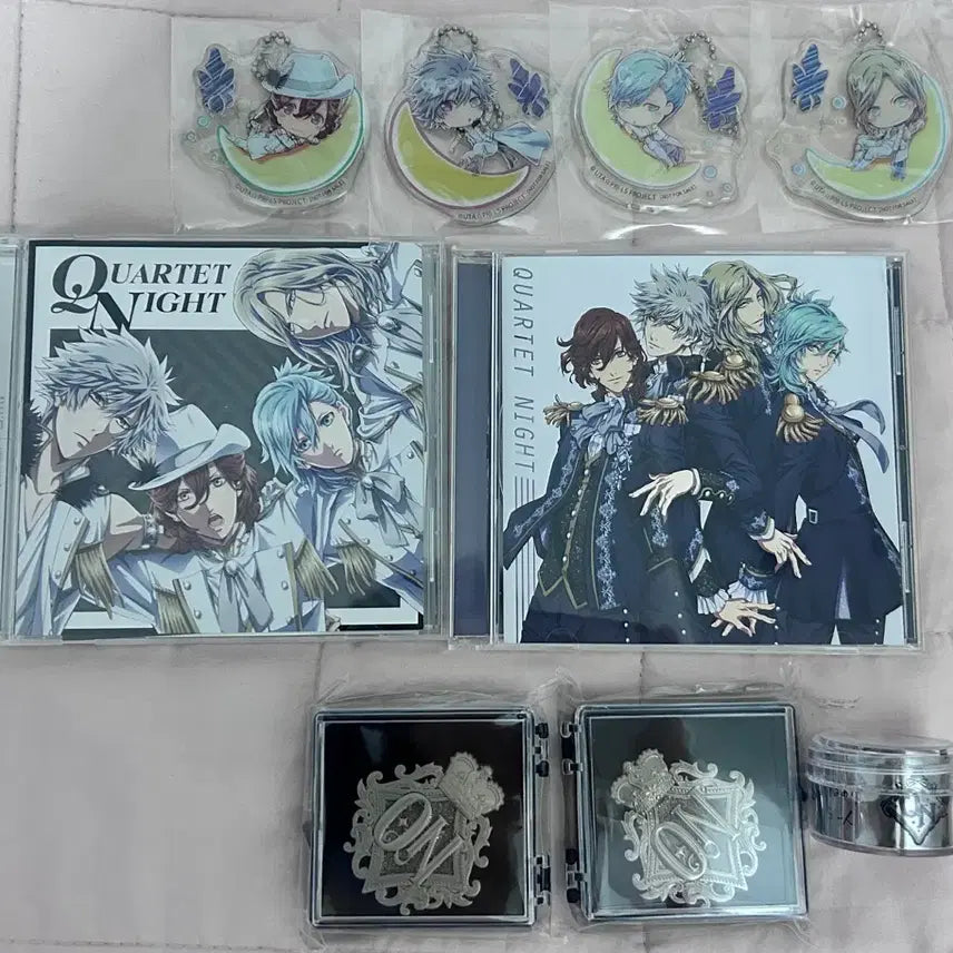 [BUNJANG] UtaPri Quartet Night Album, Keychain, and ASS Goods Set / 우타프리 카르나이(QUARTET NIGHT) 세트 판매