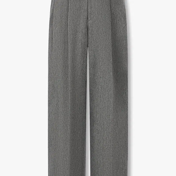 [BUNJANG] Recto Quincy Belted Slacks Grey S / 렉토 퀸시 벨티드 슬랙스 그레이 s