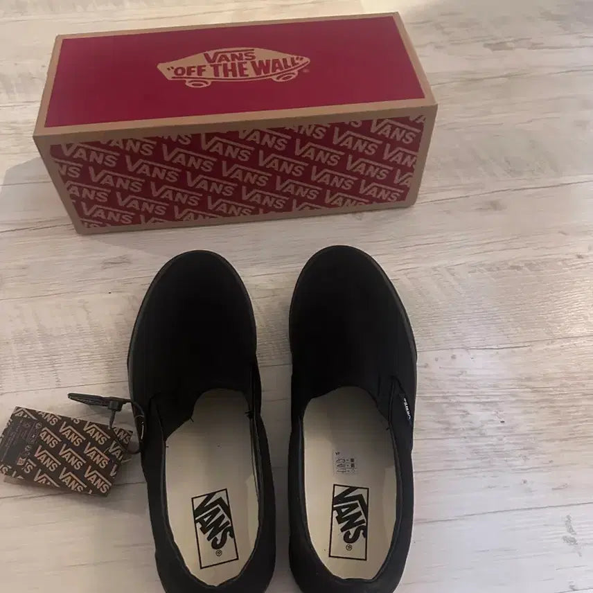 [BUNJANG] Vans Slip-On Black Shoes / 반스 슬립온 블랙 275