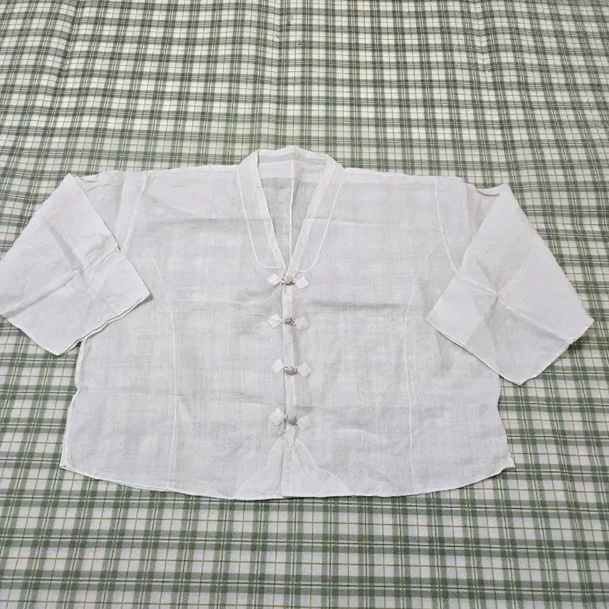 [BUNJANG] Korean Traditional Hanbok Improved Jacket with Ramie Fabric and Knotted Buttons / 43ㅡ모시 국산 매듭단추 개량저고리 ㅡ88