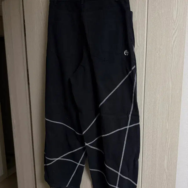[BUNJANG] NOMANUAL Stitch Wide Pants (Black) / 노매뉴얼 스티치 와이드 팬츠 (블랙)