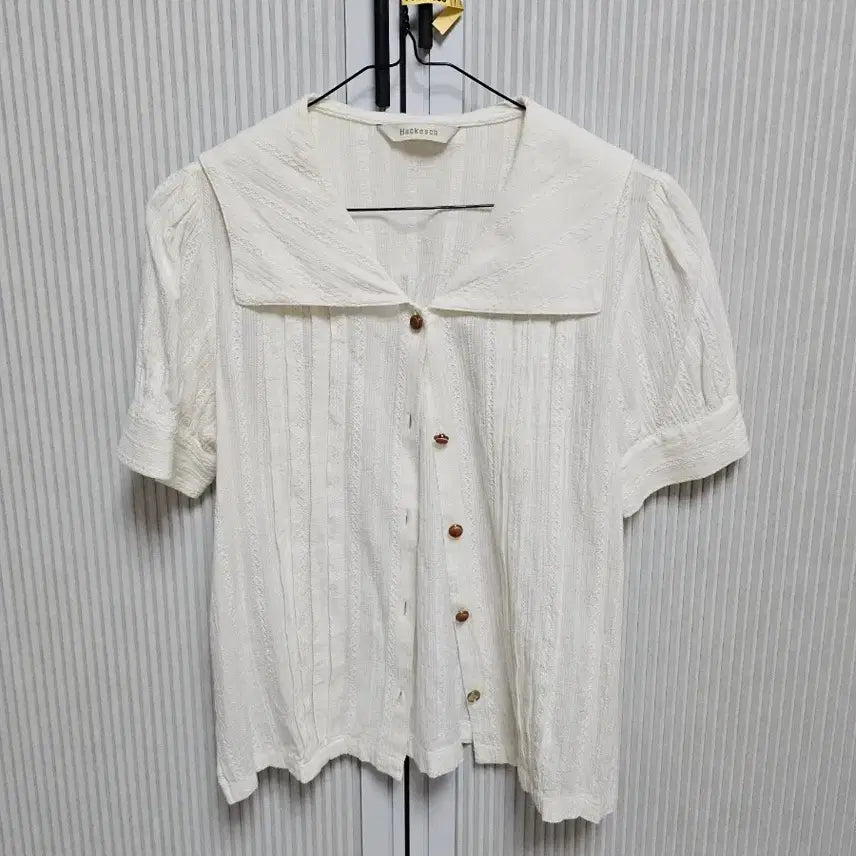 [BUNJANG] Ivory Cotton Blouse / 아이보리 코튼 블라우스