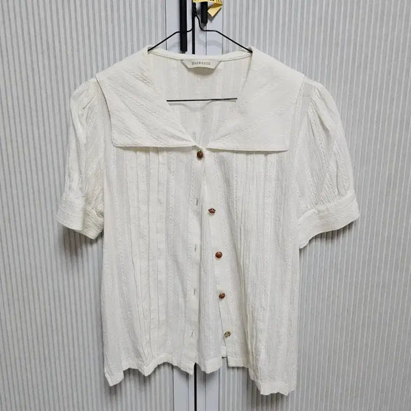 [BUNJANG] Ivory Cotton Blouse / 아이보리 코튼 블라우스