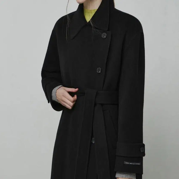 [BUNJANG] It Michaa 25 Year Cashmere Handmade Coat Black Size 44 / 44 잇미샤25년 블랙코트 (택안뗌) 캐시미어 핸드메이드코트