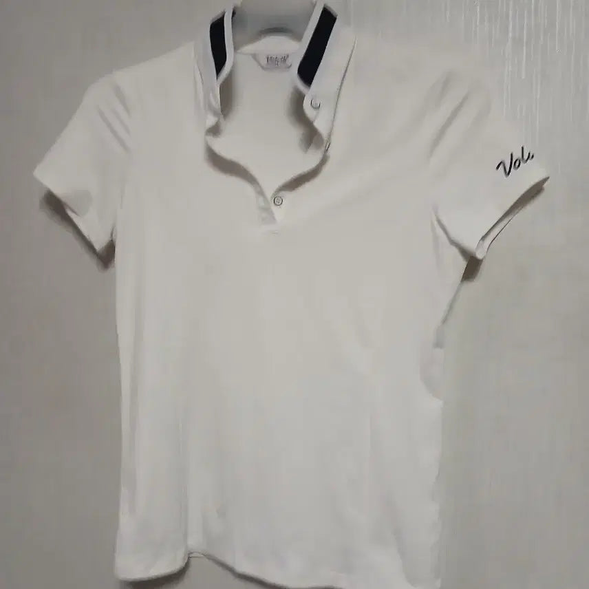 [BUNJANG] Volvik Women's Short Sleeve Polo Shirt White 90 / 볼빅 반팔 카라티 화이트90