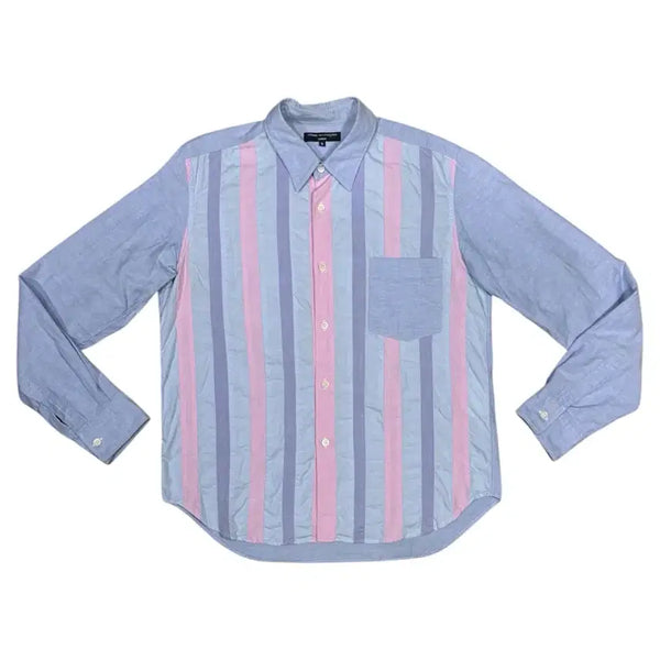 [BUNJANG] Comme des Garçons Homme 2008 Patchwork Stripe Shirt / 2008 꼼데가르송 옴므 다중 원단 결합 스트라이프 셔츠
