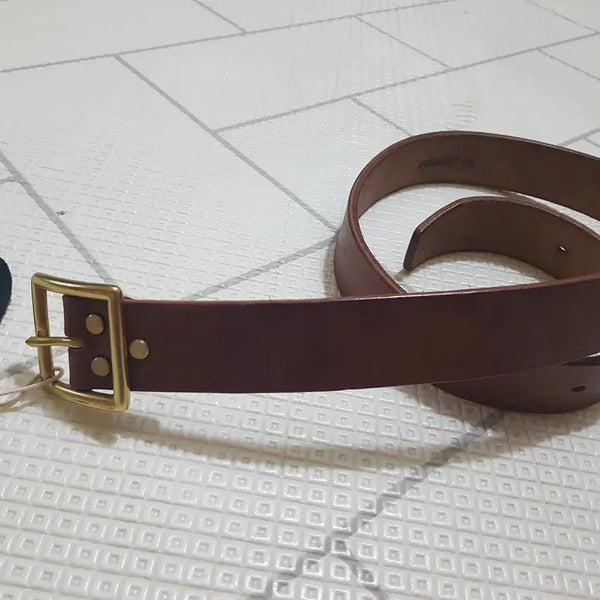[BUNJANG] Wicket & Craig Full Vegetable Cowhide Leather Belt 110cm / 위켓앤크레이그 풀베지터블 소가죽벨트 110