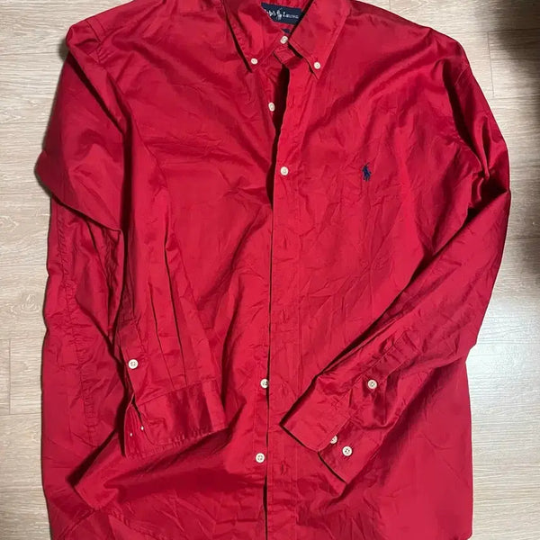 [BUNJANG] Polo Ralph Lauren Oxford Shirt Red / 폴로 랄프로렌 셔츠 레드