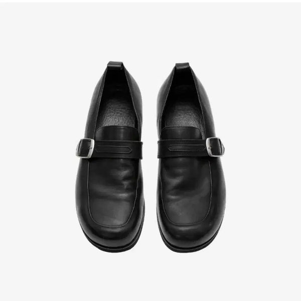 [BUNJANG] Politedu Pebble Loafers Black Leather / (3) 폴리테루 페블 로퍼 블랙 레더 퀵 에이징