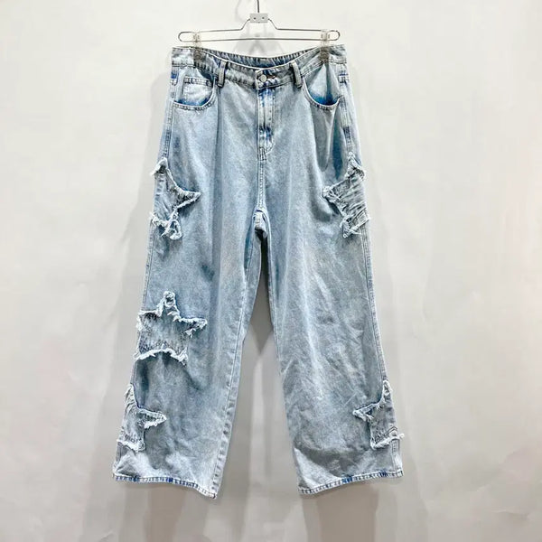 [BUNJANG] SHEIN Unisex Wide Leg Denim Pants Size 31 / SHEIN 와이드 데님팬츠 공용 31 영구제 중고장터
