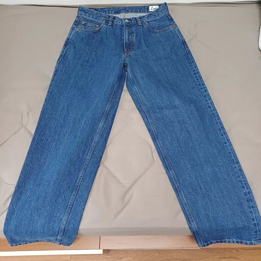 [BUNJANG] DEMIL 023 Californian Wide Denim Pants (Size 32) / 데밀 023 캘리포니안와이드 데님팬츠 32
