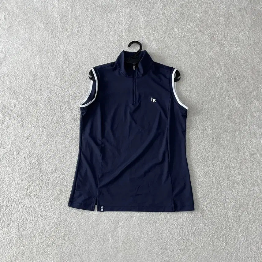 [BUNJANG] Hazzys Golf Women's Sleeveless T-shirt Navy M / M 헤지스 골프 여성 민소매 반팔