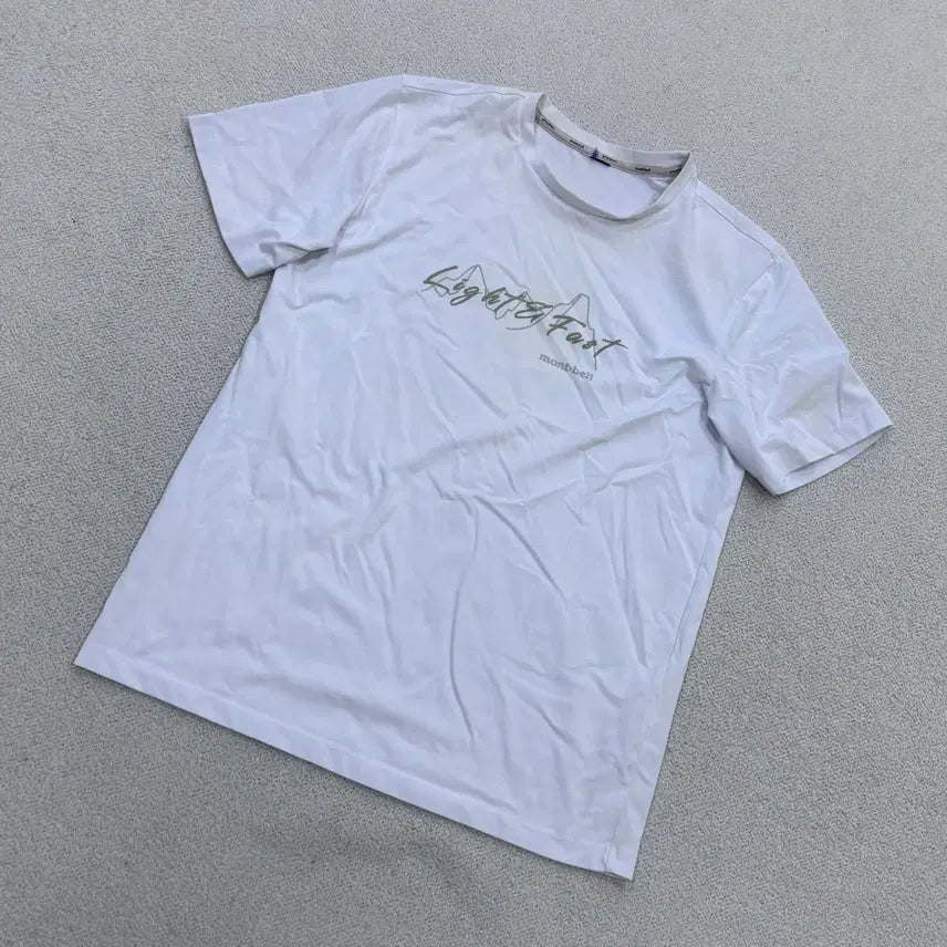 [BUNJANG] Montbell Men's Lettering Short-Sleeve T-Shirt / 105 몽벨 남성 레터링 반팔 티셔츠 0617E2