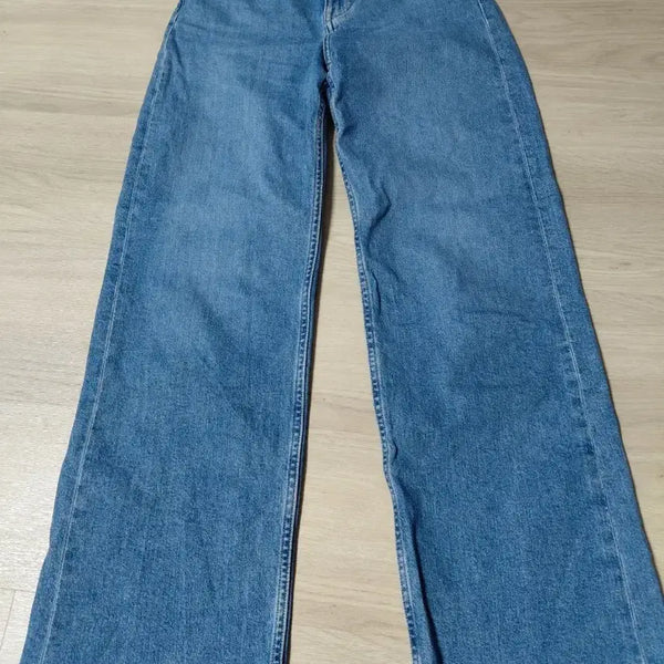 [BUNJANG] Calvin Klein High-Rise Wide Leg Denim Pants / 캘빈클라인 와이드 팬츠 데님